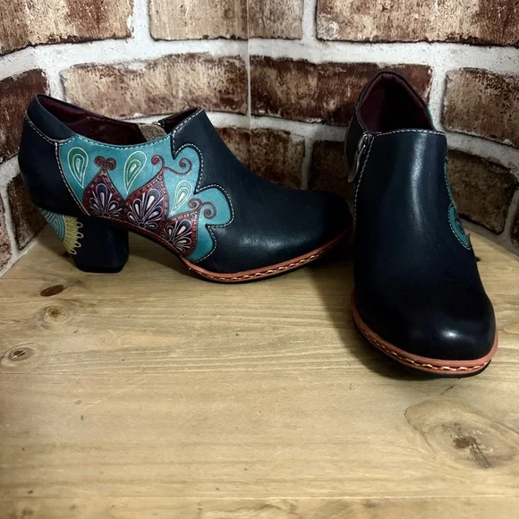 NWOT L'ARTISTE ZAMI SHOES-Navy blue - Picture 4 of 9